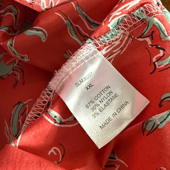 Men’s Salt Life vacation shirt crab octopus lobster jellyfish print button down - Picture 6 of 6